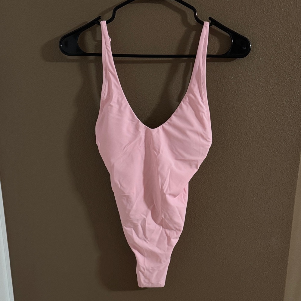 Relleciga sexy Pink One-Piece Swimsuit small